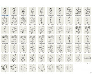ADVENTSKALENDER 10. Dezember - Wiesenblumen Doodle